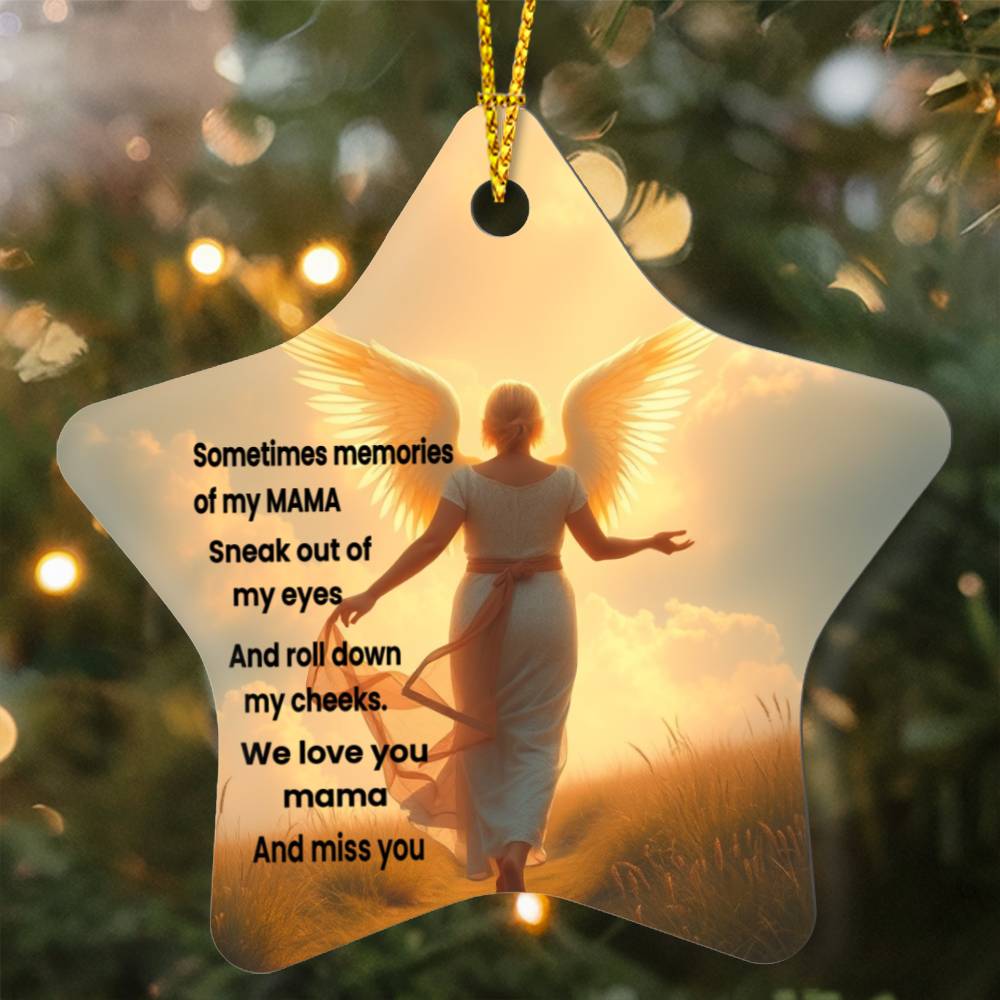 Mom  memorial christmas ornament