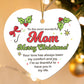 Mom High Gloss Heart Ornament